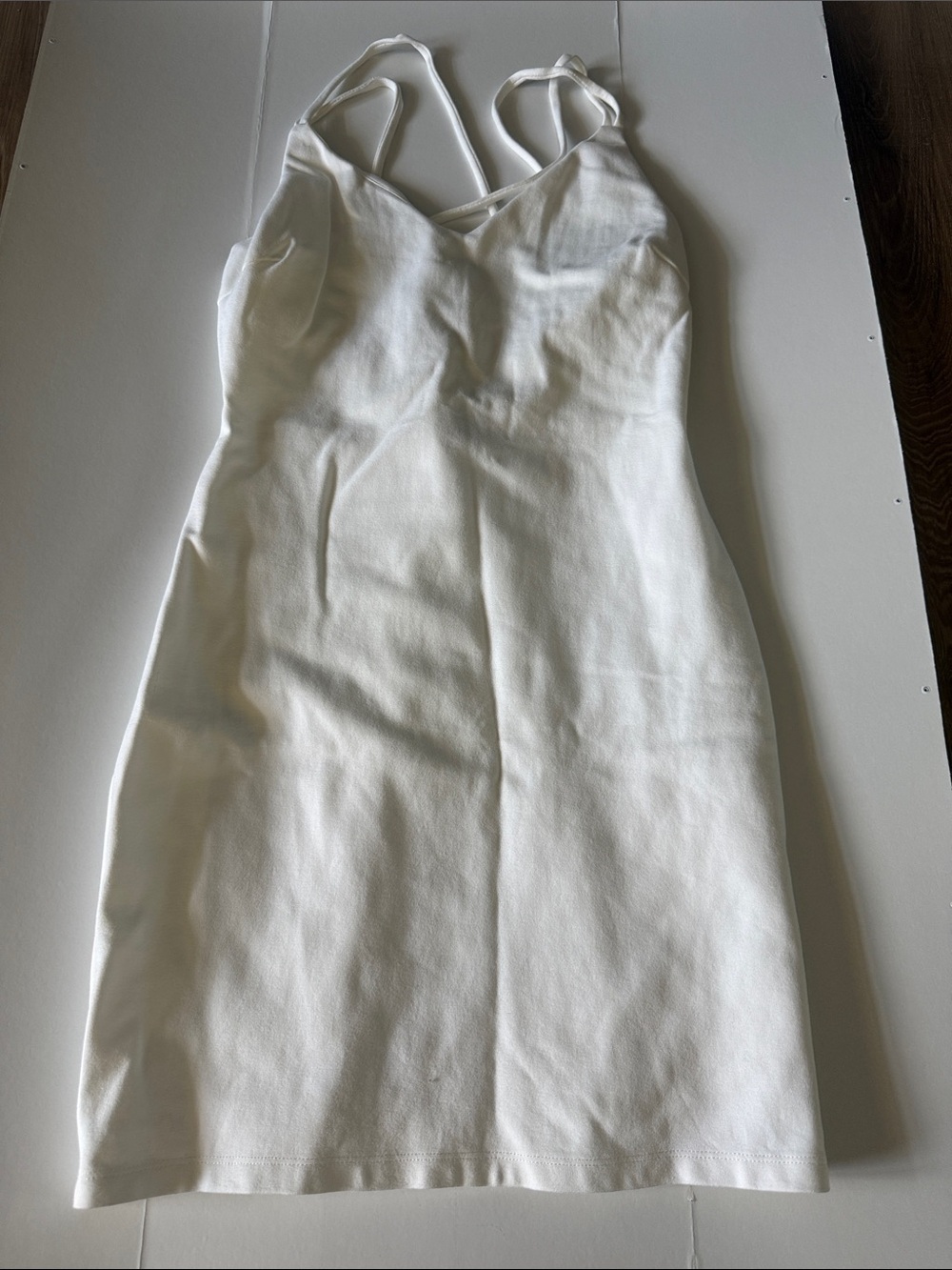 Lulu's White V-Neck Strappy Bodycon Dress